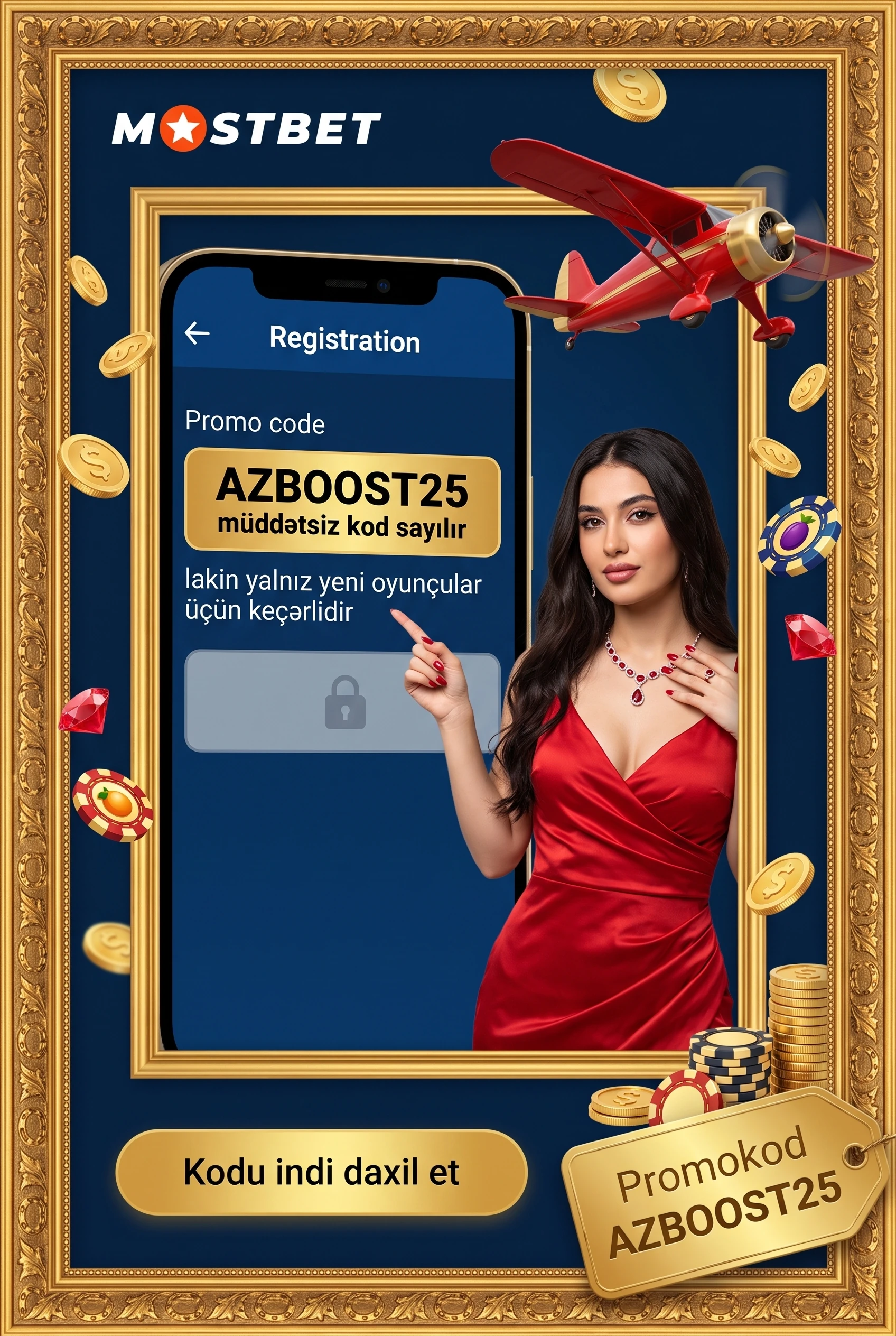 Promokodu qeydiyyat formasında necə yazmaq