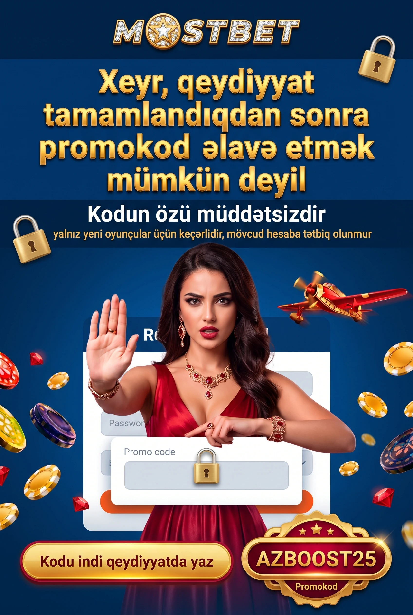 Qeydiyyat bitəndən sonra promokod yazmaq olarmı
