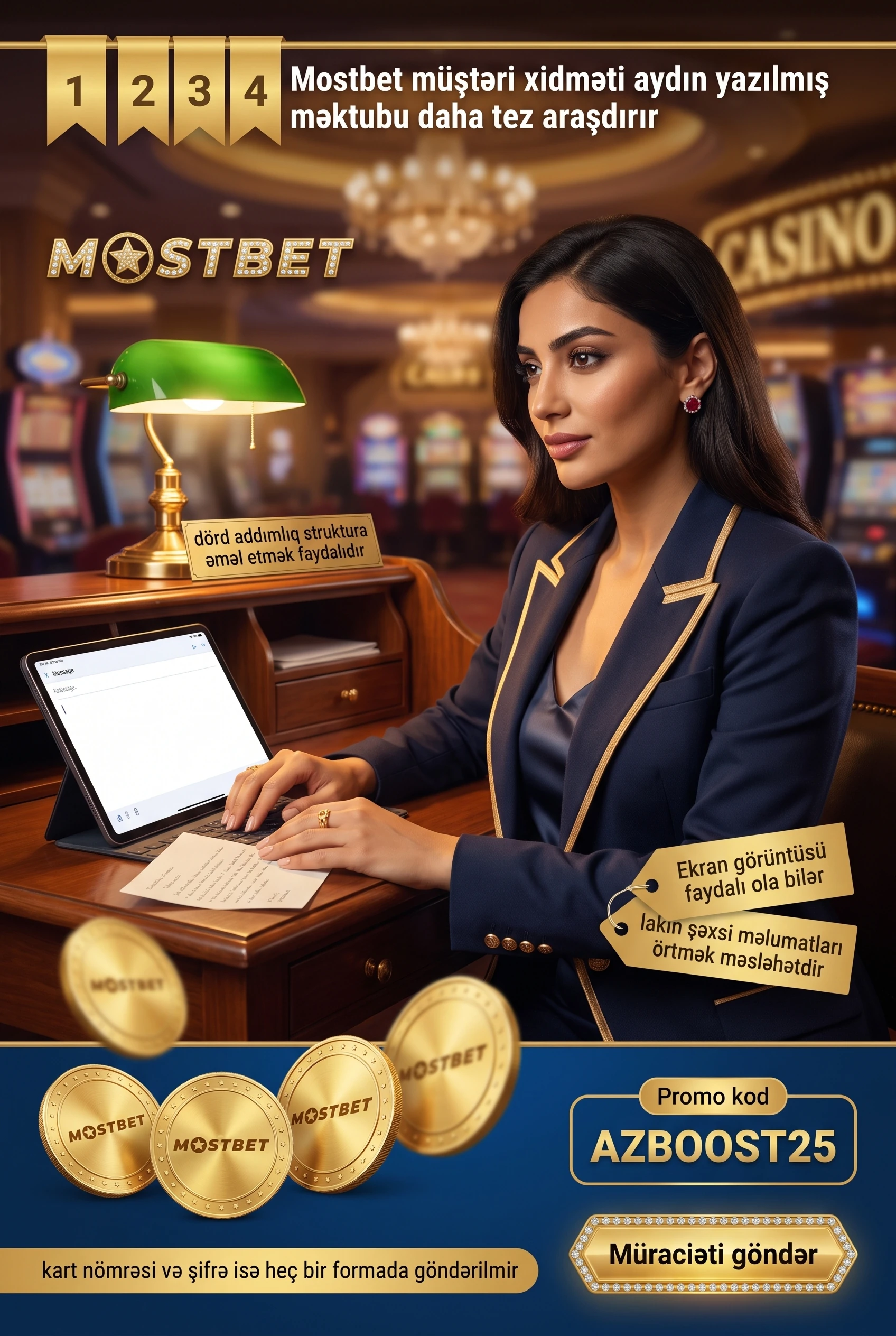 Mostbet dəstək üçün müraciət nümunəsi